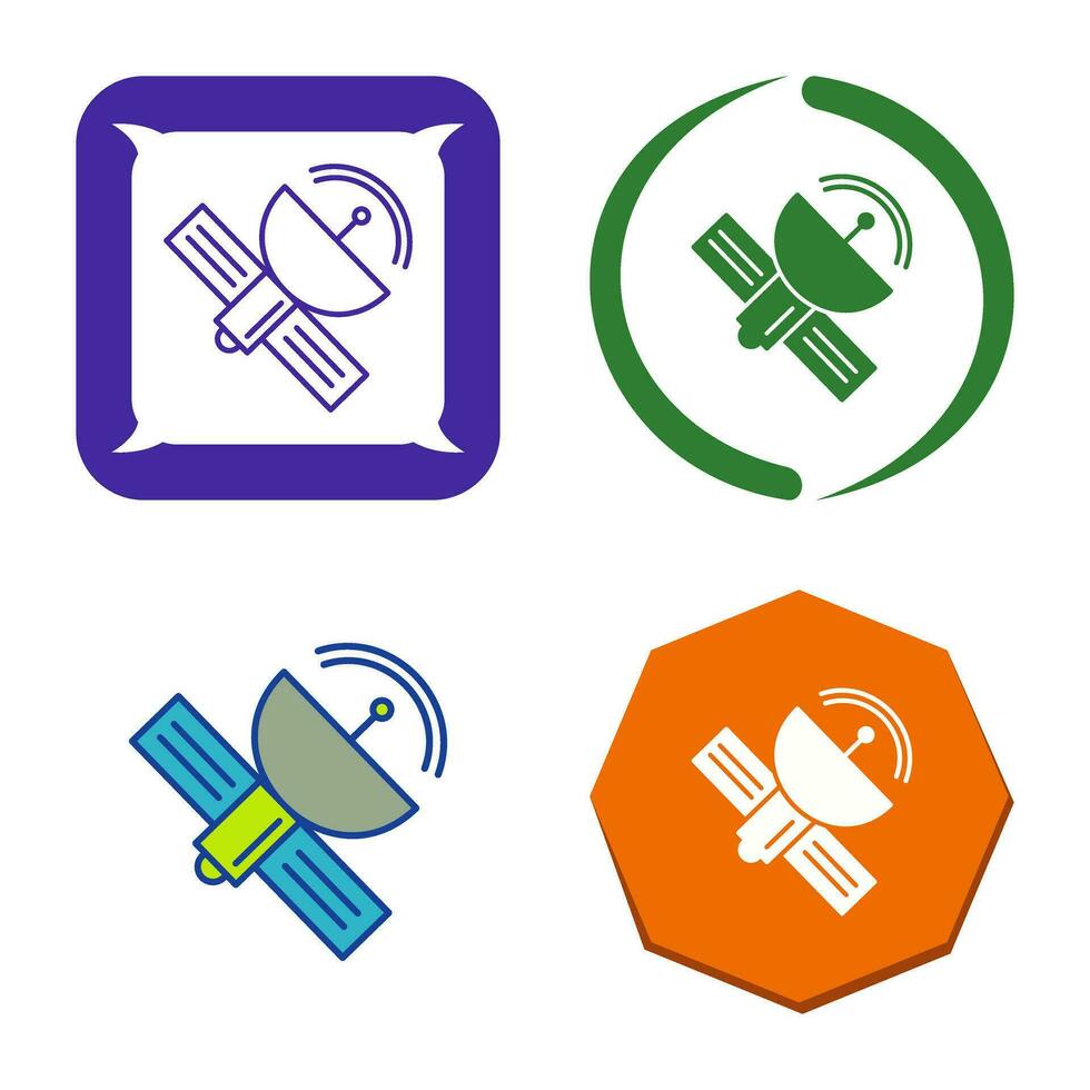 satelliet vector pictogram