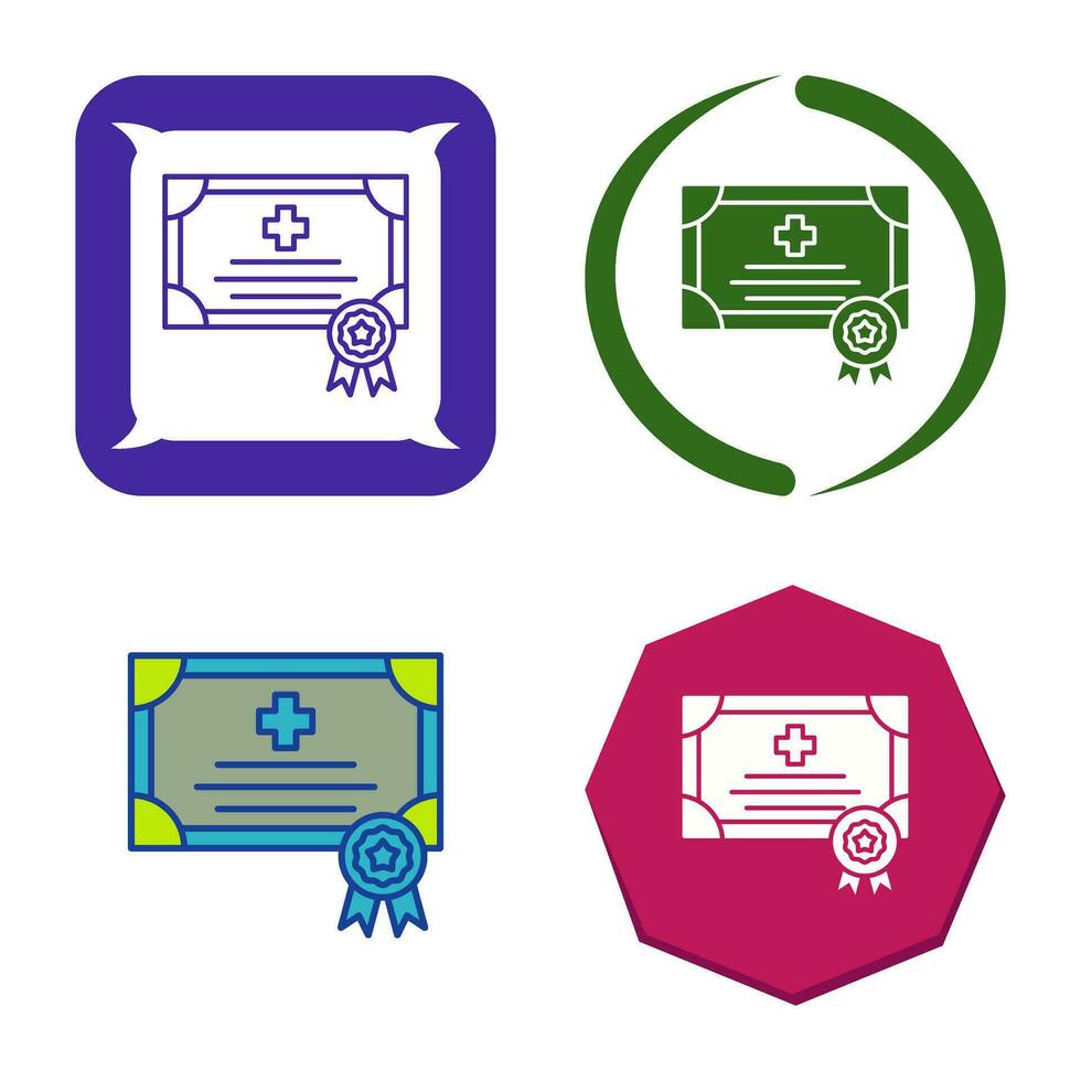 certificaat vector pictogram