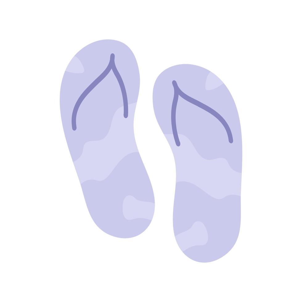 vectorillustratie van een paar blauwe slippers vector