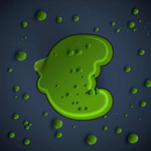 Groene slijmvont, vector