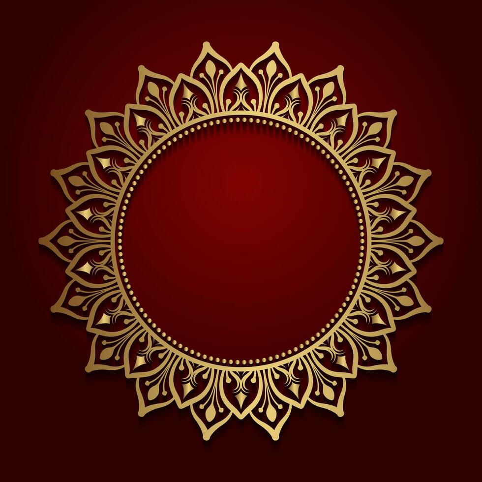 sier- mandala decoratief cirkel vector ontwerp