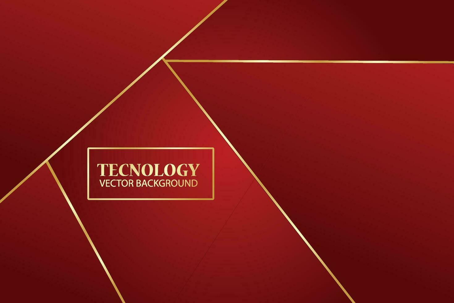 3d backdrop technologie achtergrond met goud lijnen, rood achtergrond en schaduw geschikt voor banier technologie presentaties, en behang vector illustratie