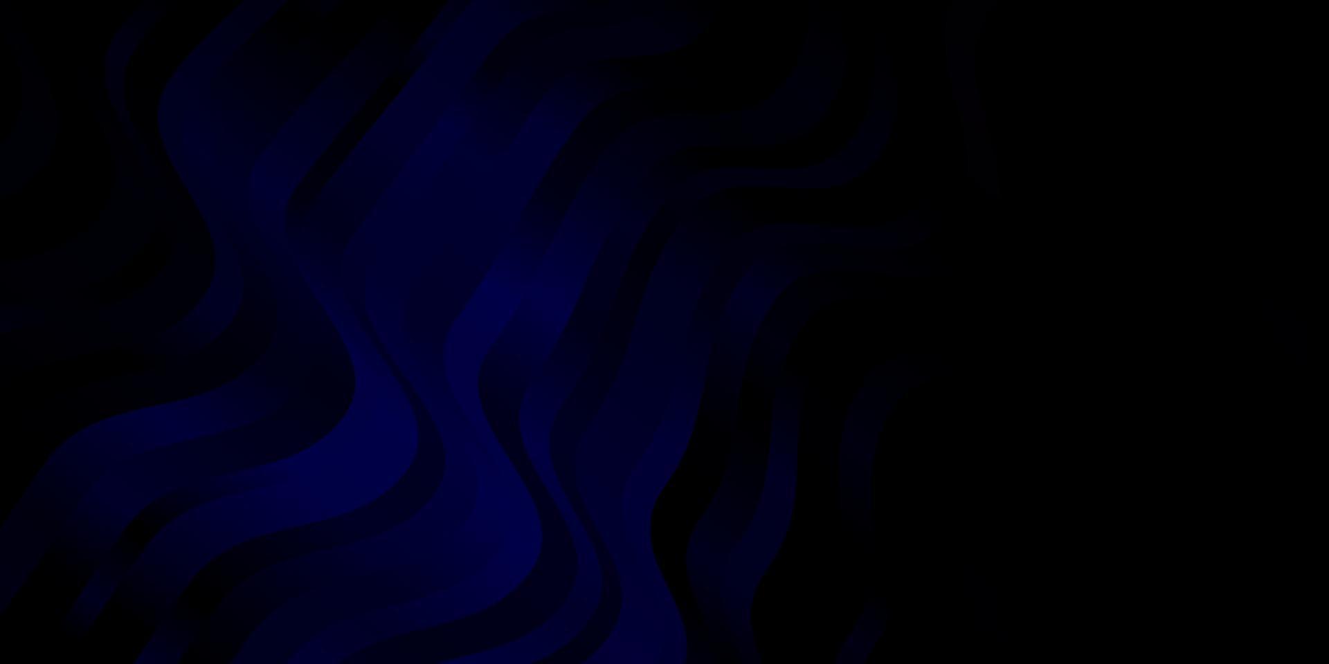donkerblauw, rood vectorpatroon met krommen. vector