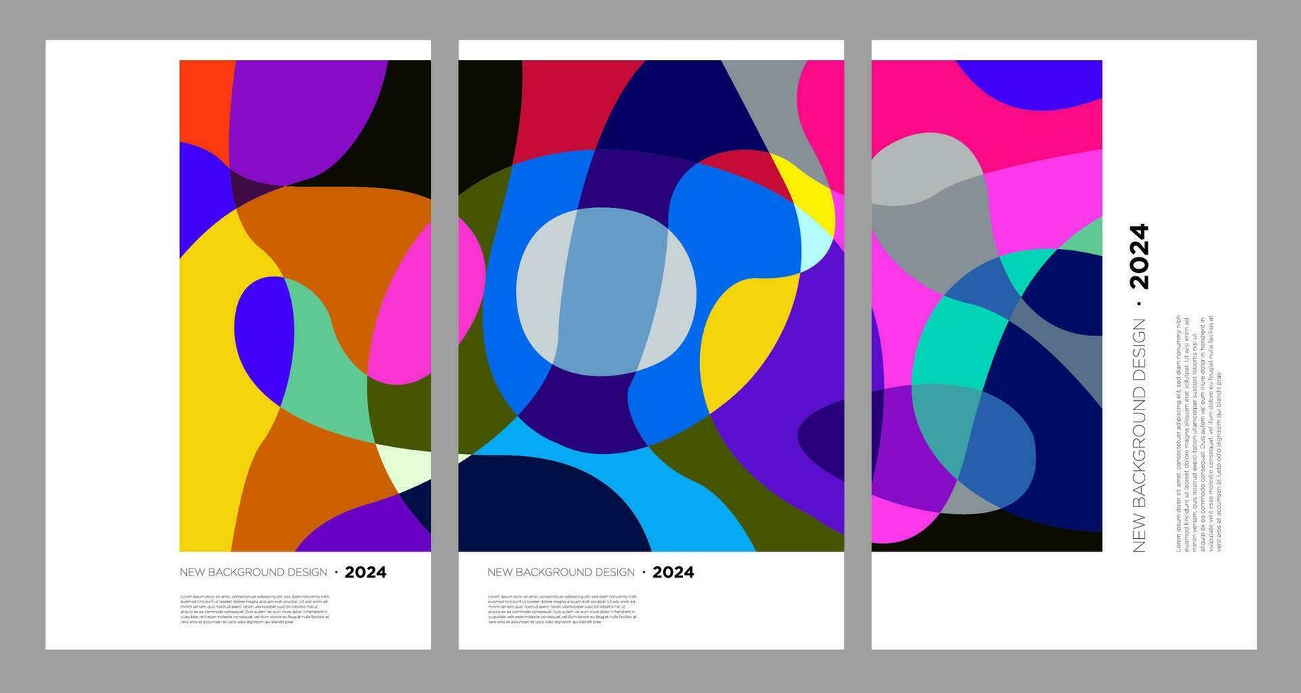vector illustratie kleurrijk vloeistof en vloeistof abstract voor banier sjabloon 2024