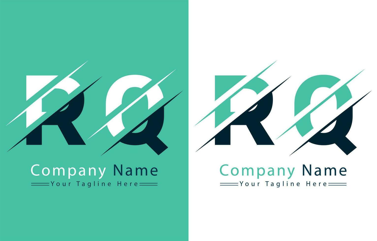 rq brief logo ontwerp sjabloon. vector logo illustratie