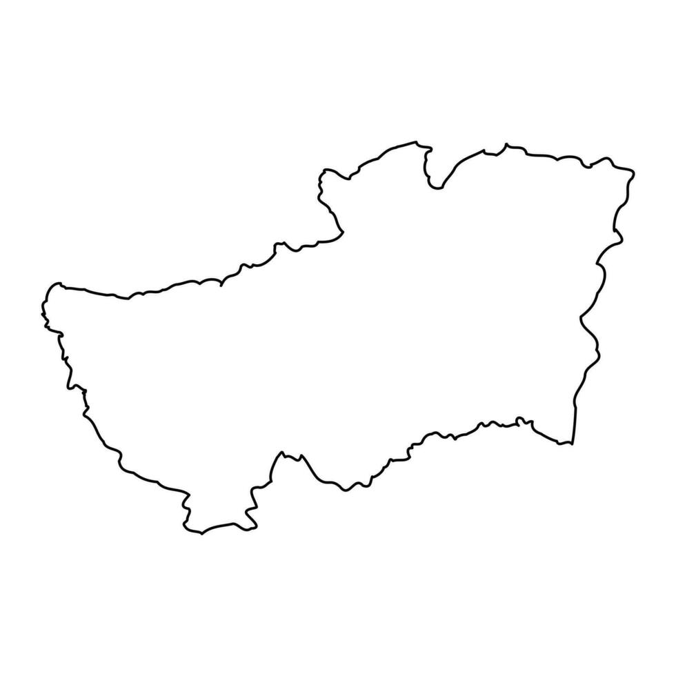souk ahras provincie kaart, administratief divisie van Algerije. vector
