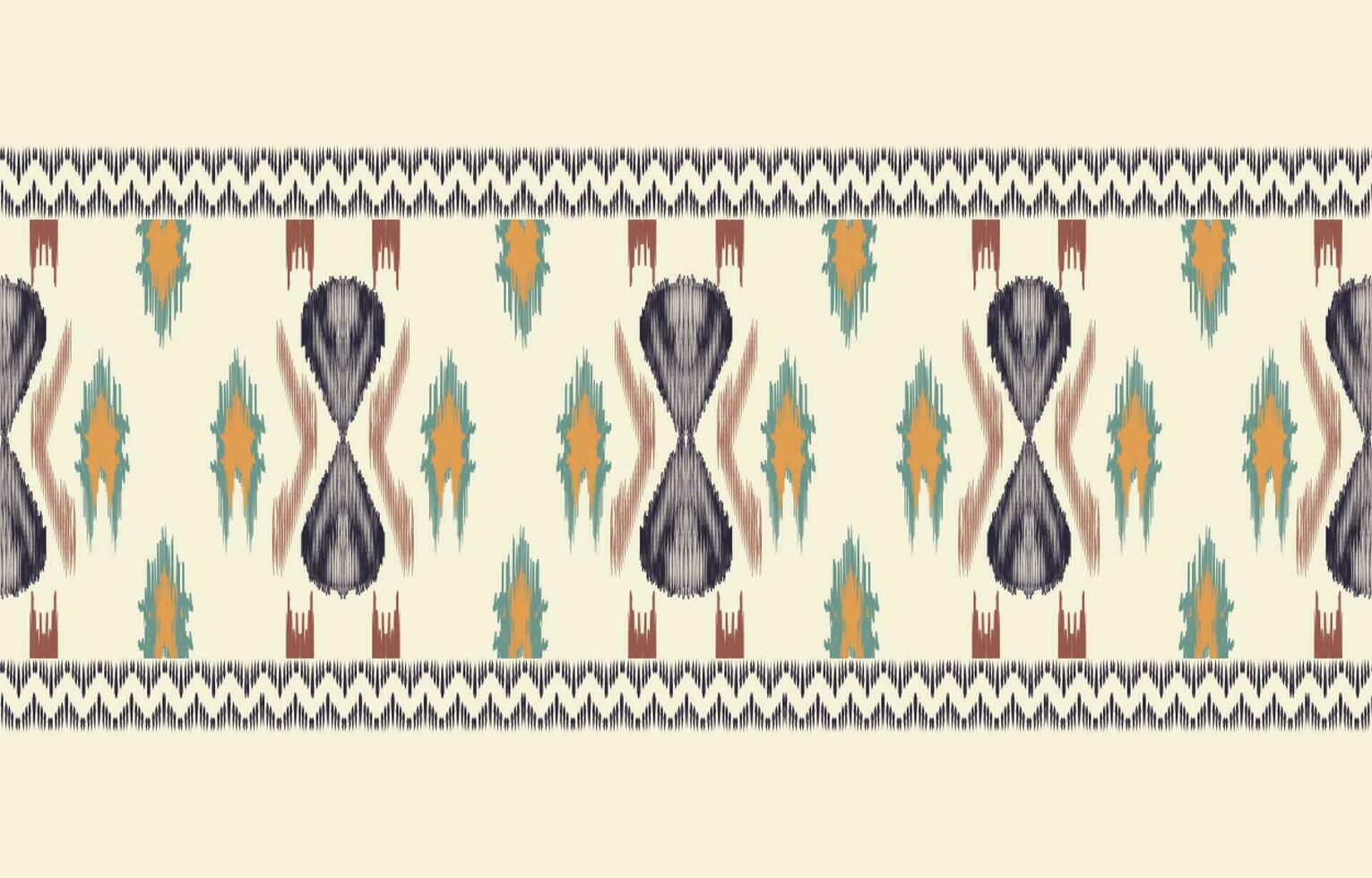 etnisch abstract ikat kunst. aztec ornament afdrukken. meetkundig etnisch patroon naadloos kleur oosters. ontwerp voor achtergrond ,gordijn, tapijt, behang, kleding, inpakken, batik, vector illustratie.