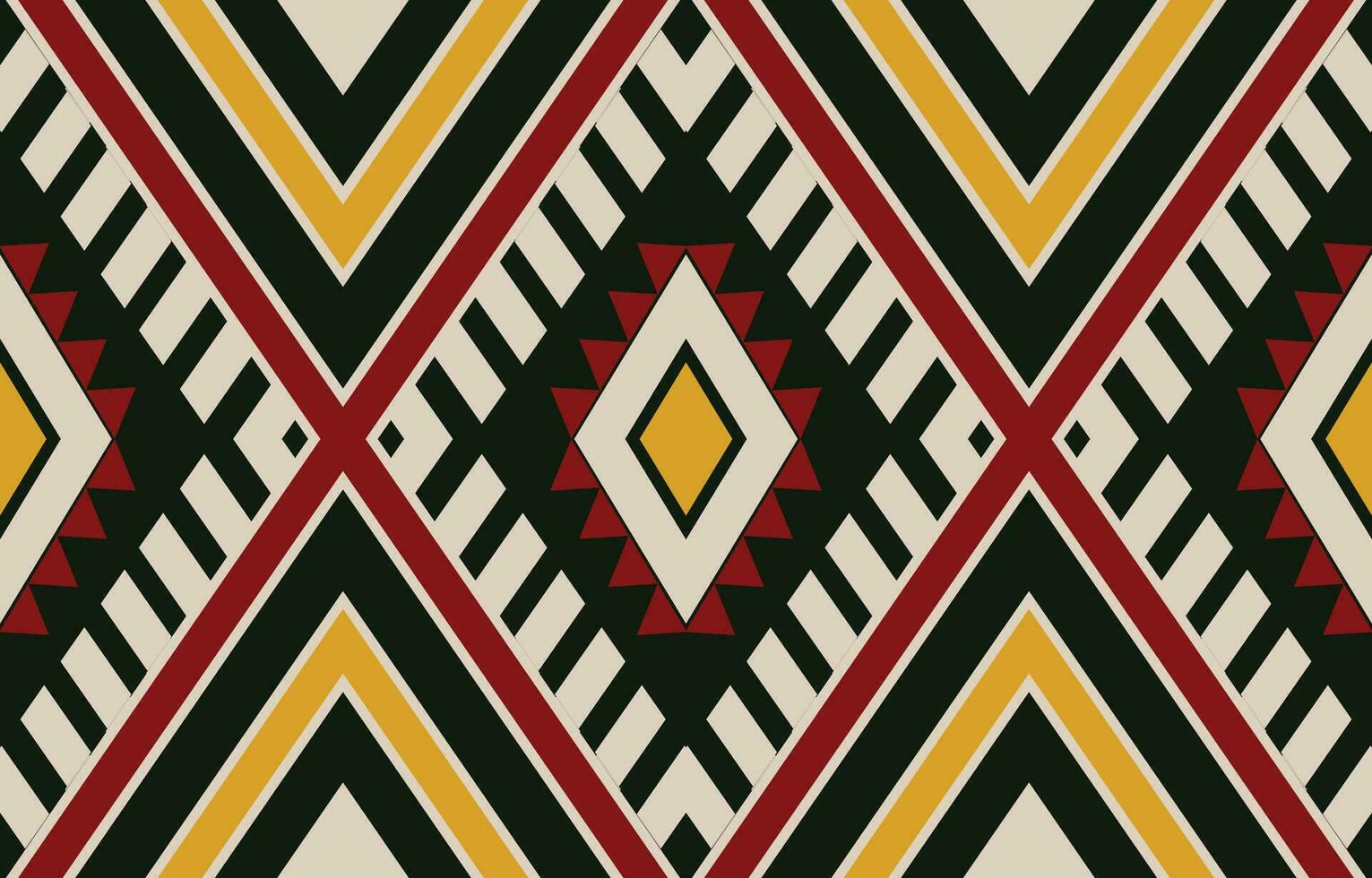 etnisch abstract ikat kunst. aztec ornament afdrukken. meetkundig etnisch patroon naadloos kleur oosters. ontwerp voor achtergrond ,gordijn, tapijt, behang, kleding, inpakken, batik, vector illustratie.