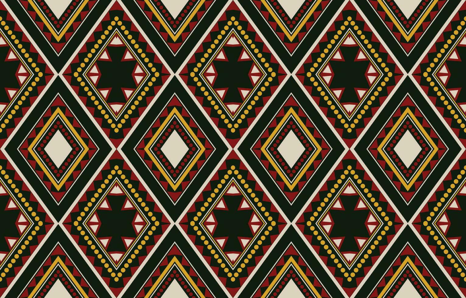 etnisch abstract ikat kunst. aztec ornament afdrukken. meetkundig etnisch patroon naadloos kleur oosters. ontwerp voor achtergrond ,gordijn, tapijt, behang, kleding, inpakken, batik, vector illustratie.