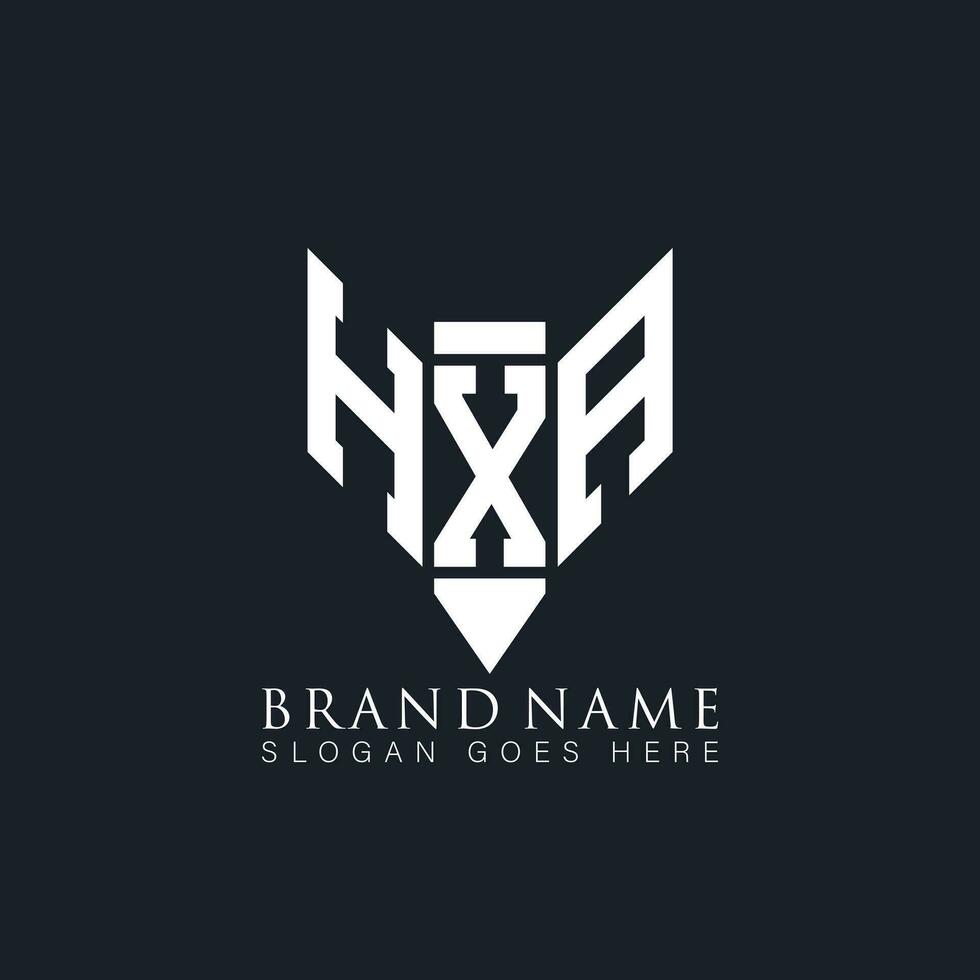 hxa brief logo. hxa creatief monogram initialen brief logo concept. hxa uniek modern vlak abstract vector brief logo ontwerp.