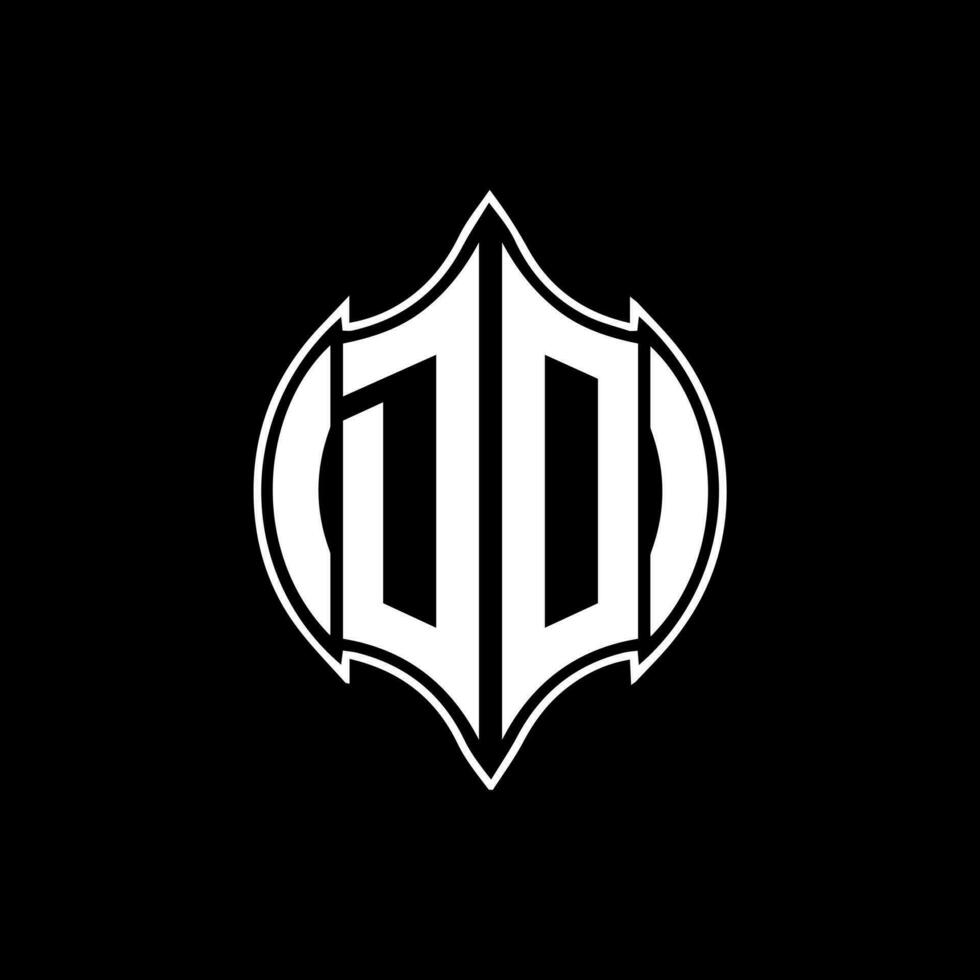 Doen brief logo. Doen creatief monogram initialen brief logo concept. Doen uniek modern vlak abstract vector brief logo ontwerp.