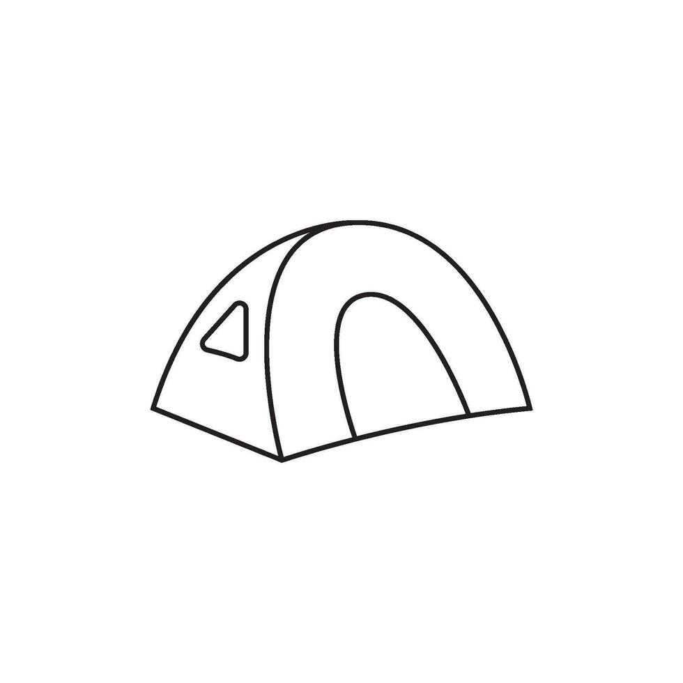 tent pictogram vector