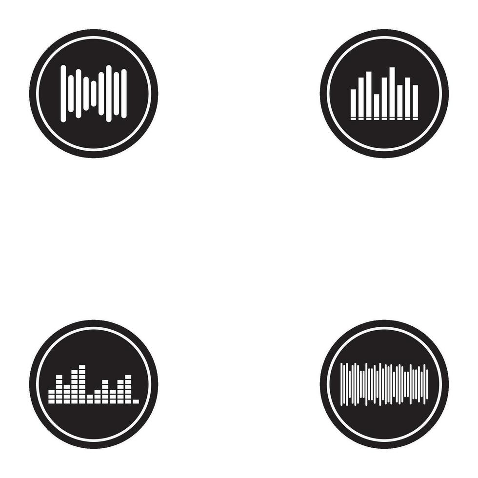 muziek- equalizer icoon vector