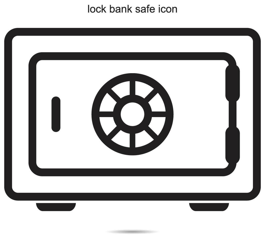 slot bank veilig icoon, vector illustratie