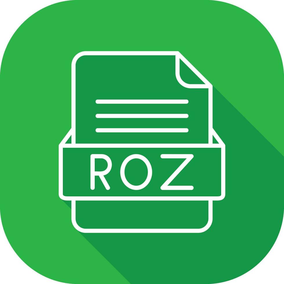 roz het dossier formaat vector icoon