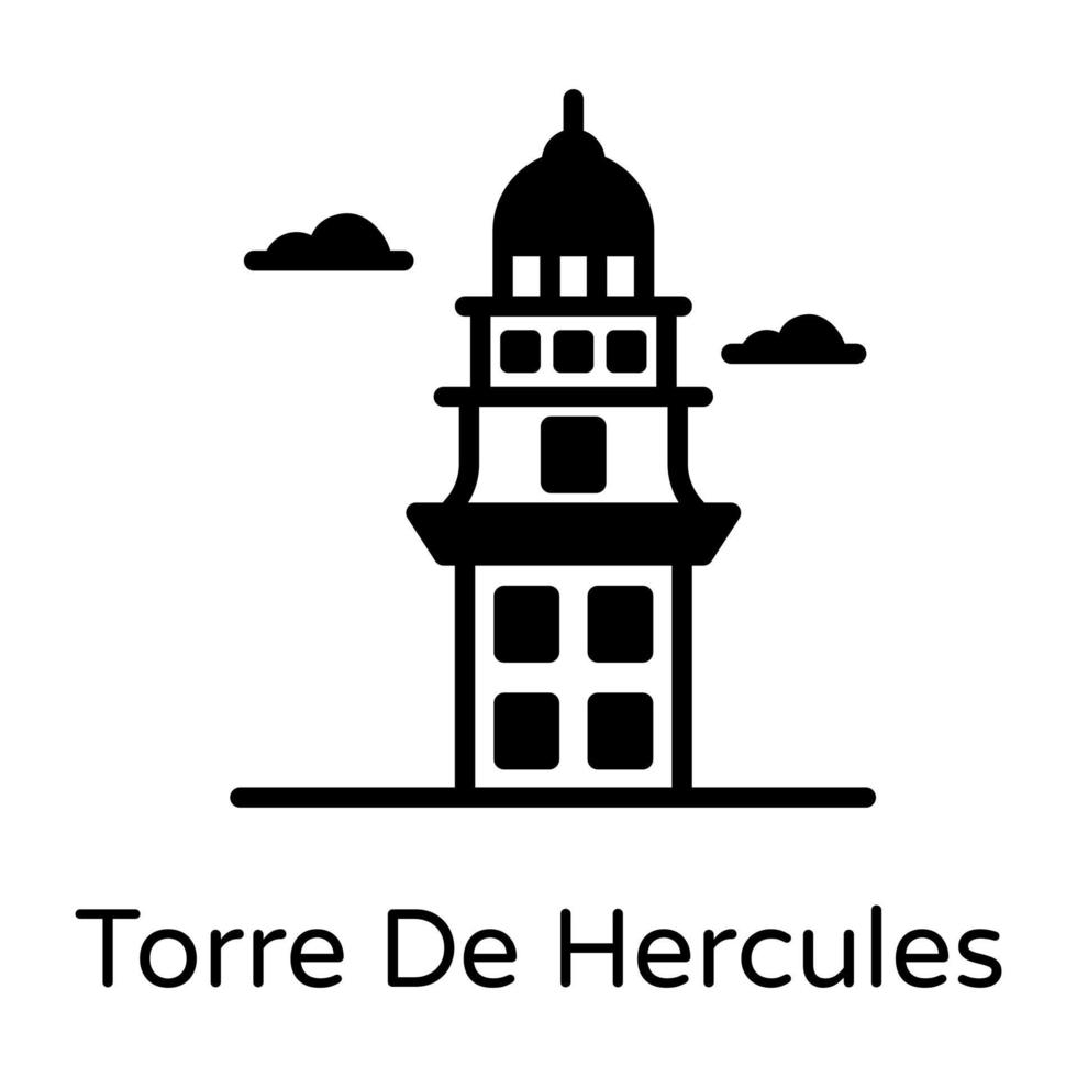 torre de hercules vector
