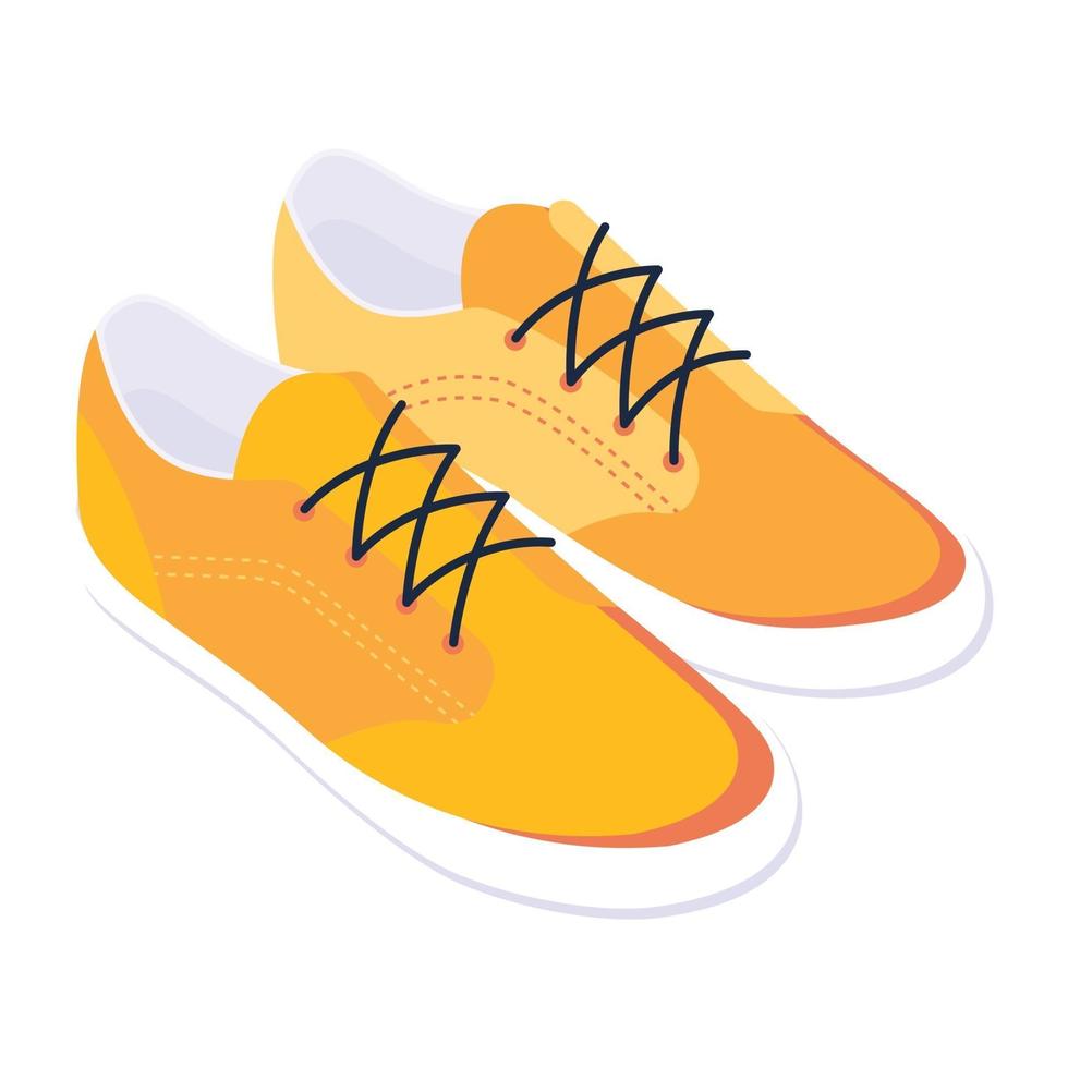 joggers en sneakers schoenen vector