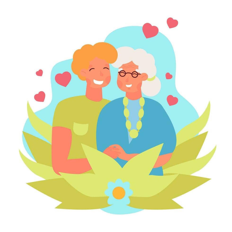 vector illustratie van gelukkig familie