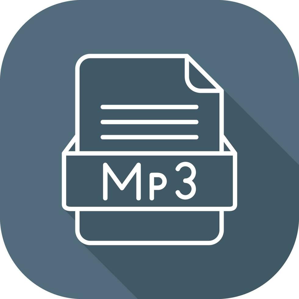 mp3 het dossier formaat vector icoon