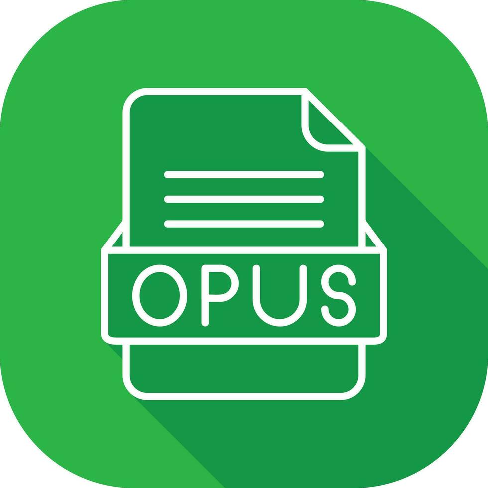 opus het dossier formaat vector icoon