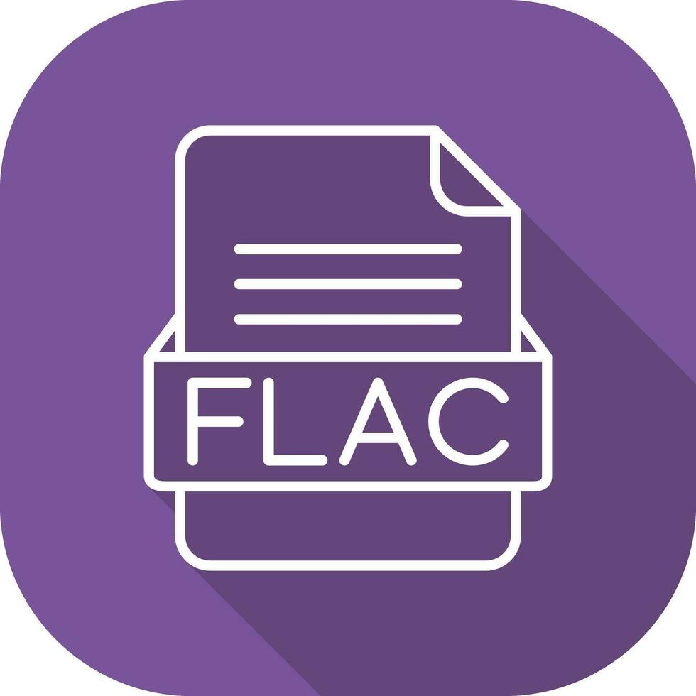 flac het dossier formaat vector icoon