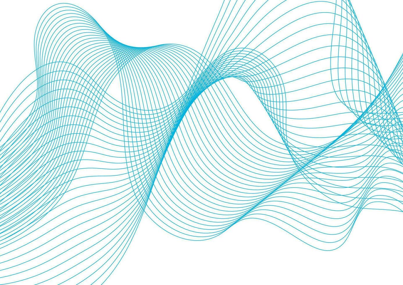 helder blauw vloeistof golvend lijnen abstract achtergrond vector