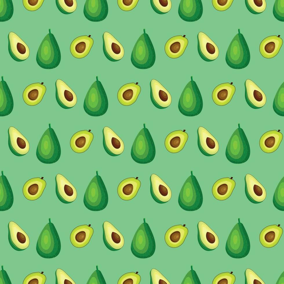 avocado naadloos patroon ontwerp vector