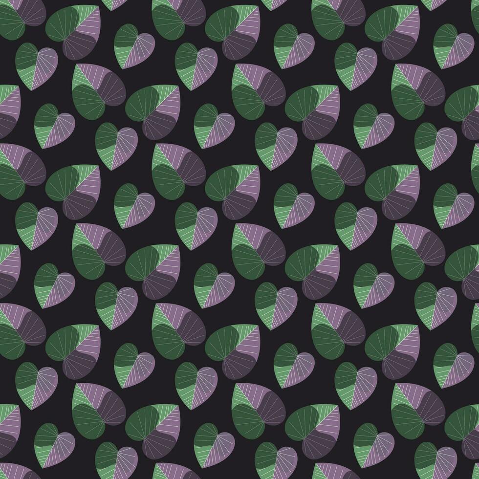 bladeren naadloos patroon ontwerp vector