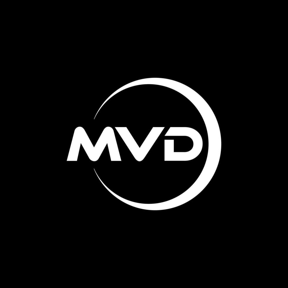 mvd brief logo ontwerp, inspiratie voor een uniek identiteit. modern elegantie en creatief ontwerp. watermerk uw succes met de opvallend deze logo. vector