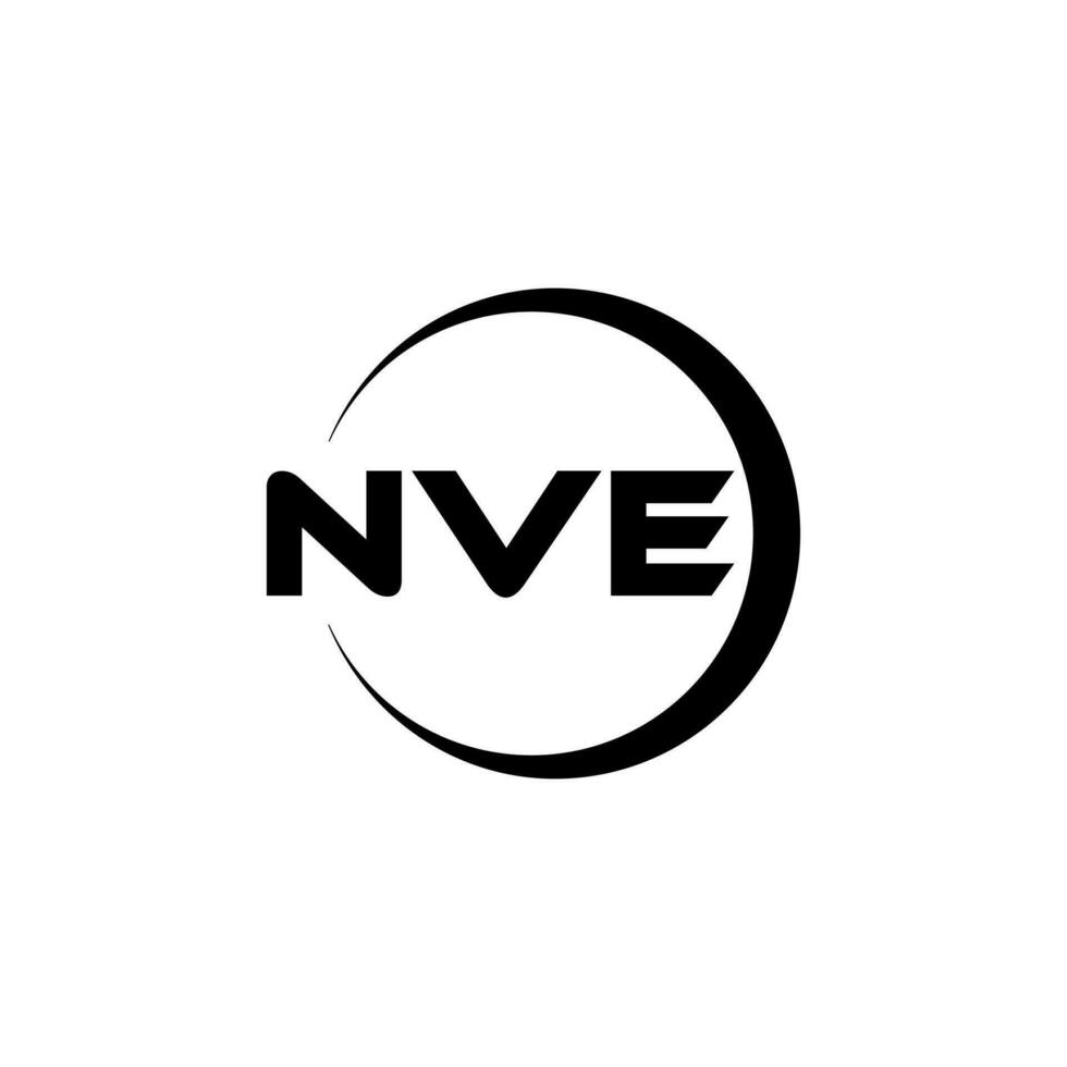 nve brief logo ontwerp, inspiratie voor een uniek identiteit. modern elegantie en creatief ontwerp. watermerk uw succes met de opvallend deze logo. vector