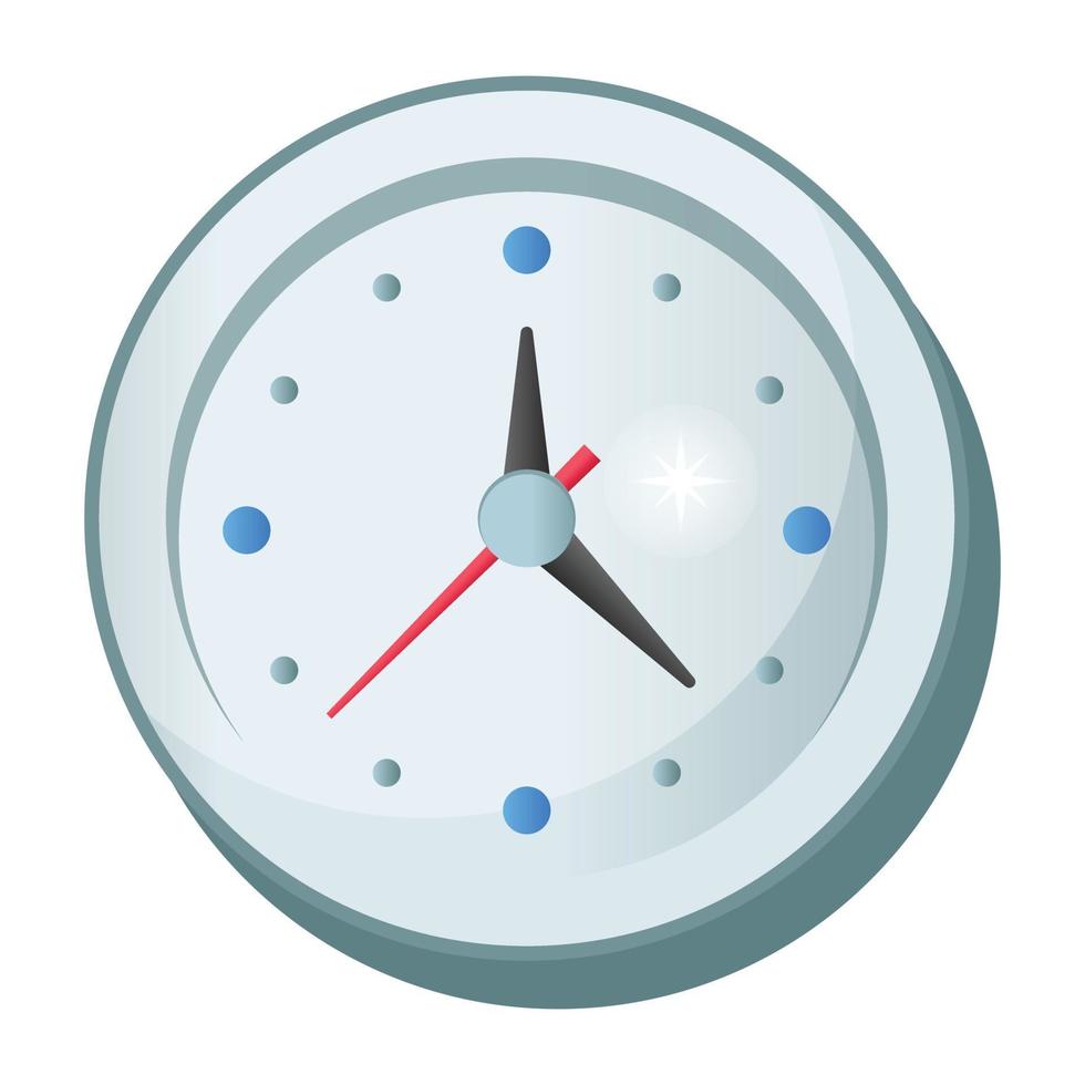 wandklok en timer vector