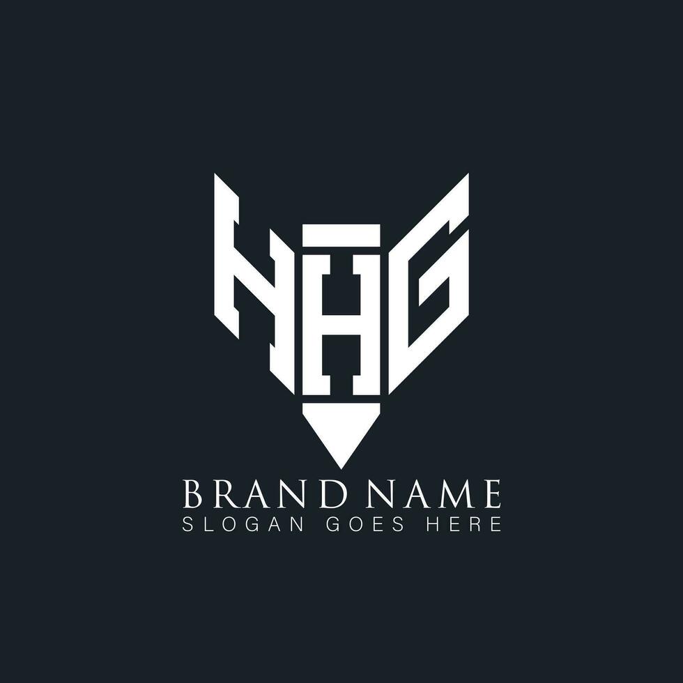 hhg brief logo. hhg creatief monogram initialen brief logo concept. hhg uniek modern vlak abstract vector brief logo ontwerp.