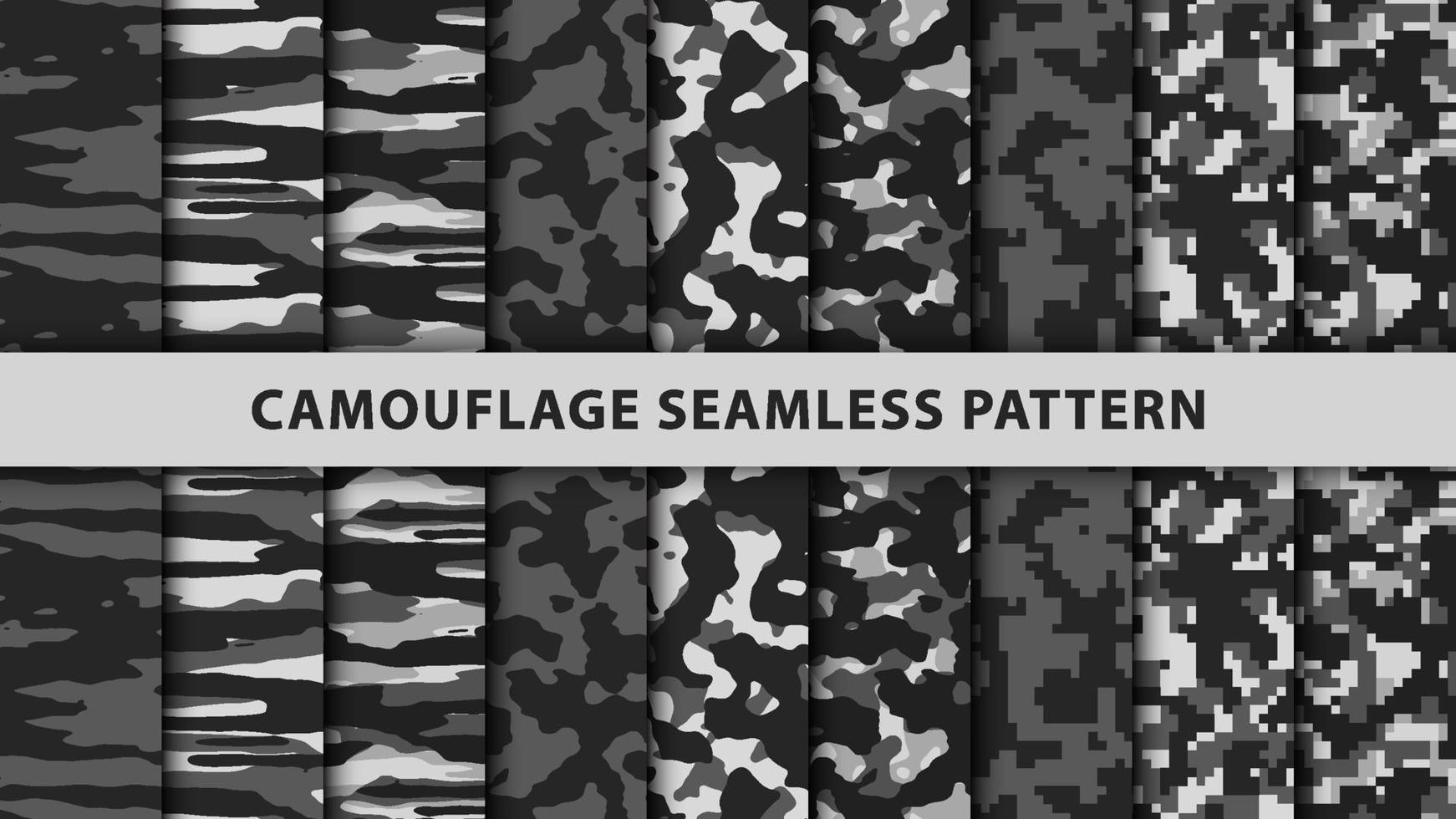 leger en leger camouflage naadloos patroon vector