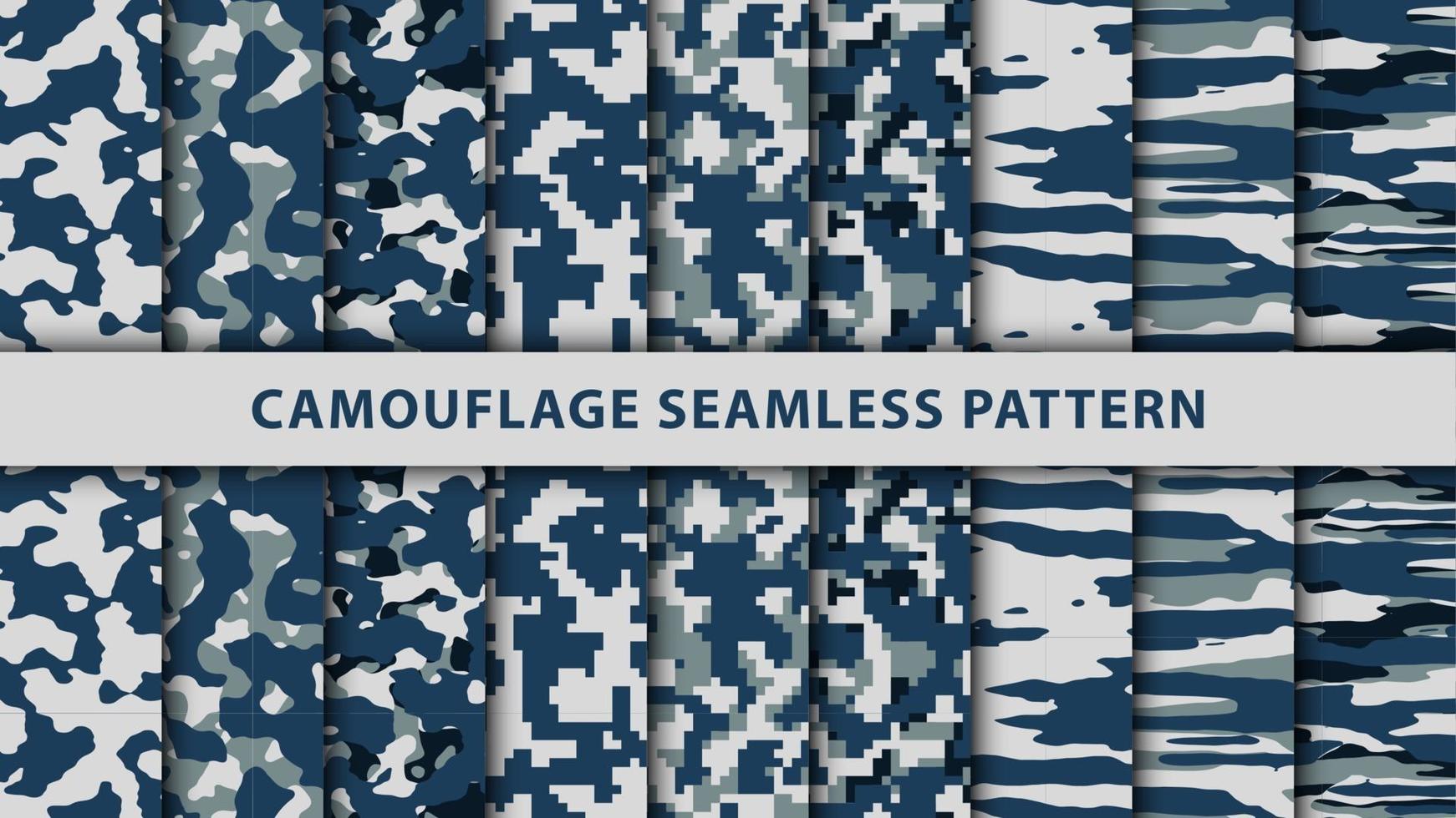 leger en leger camouflage naadloos patroon vector