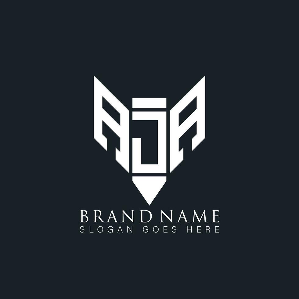 aja brief logo. aja creatief monogram initialen brief logo concept. aja uniek modern vlak abstract vector brief logo ontwerp.