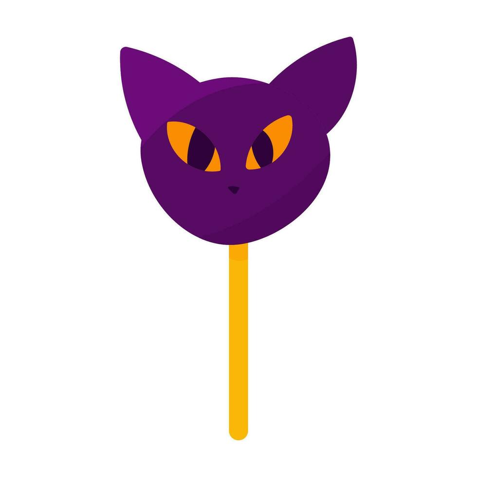 cake pops vector zoet halloween kat eng icoon