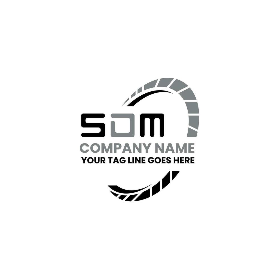 sdm brief logo vector ontwerp, sdm gemakkelijk en modern logo. sdm luxueus alfabet ontwerp