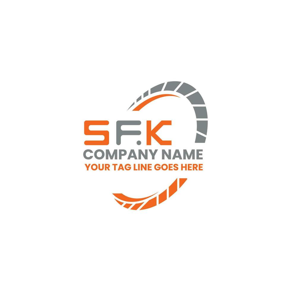 sfk brief logo vector ontwerp, sfk gemakkelijk en modern logo. sfk luxueus alfabet ontwerp