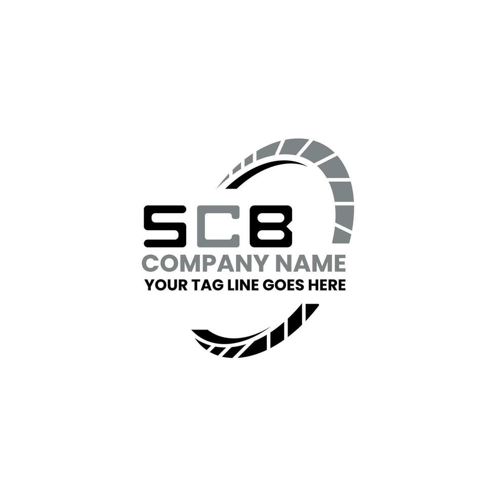 scb brief logo vector ontwerp, scb gemakkelijk en modern logo. scb luxueus alfabet ontwerp