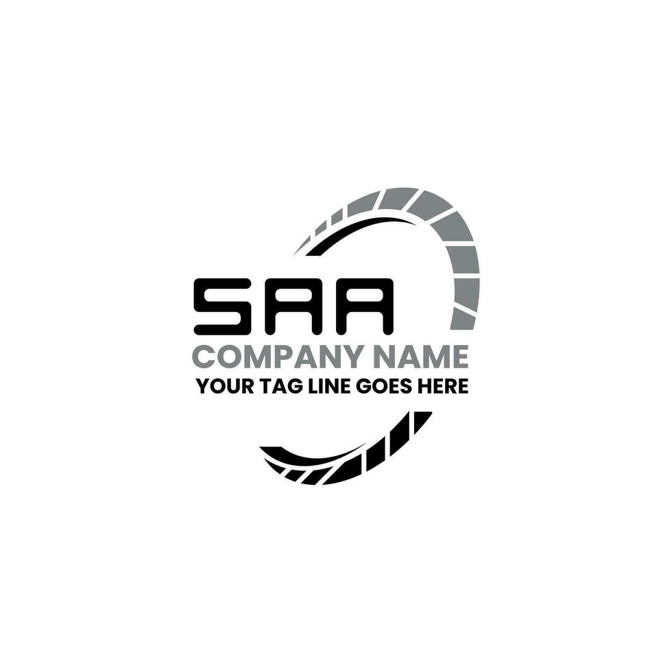 saa brief logo vector ontwerp, saa gemakkelijk en modern logo. saa luxueus alfabet ontwerp