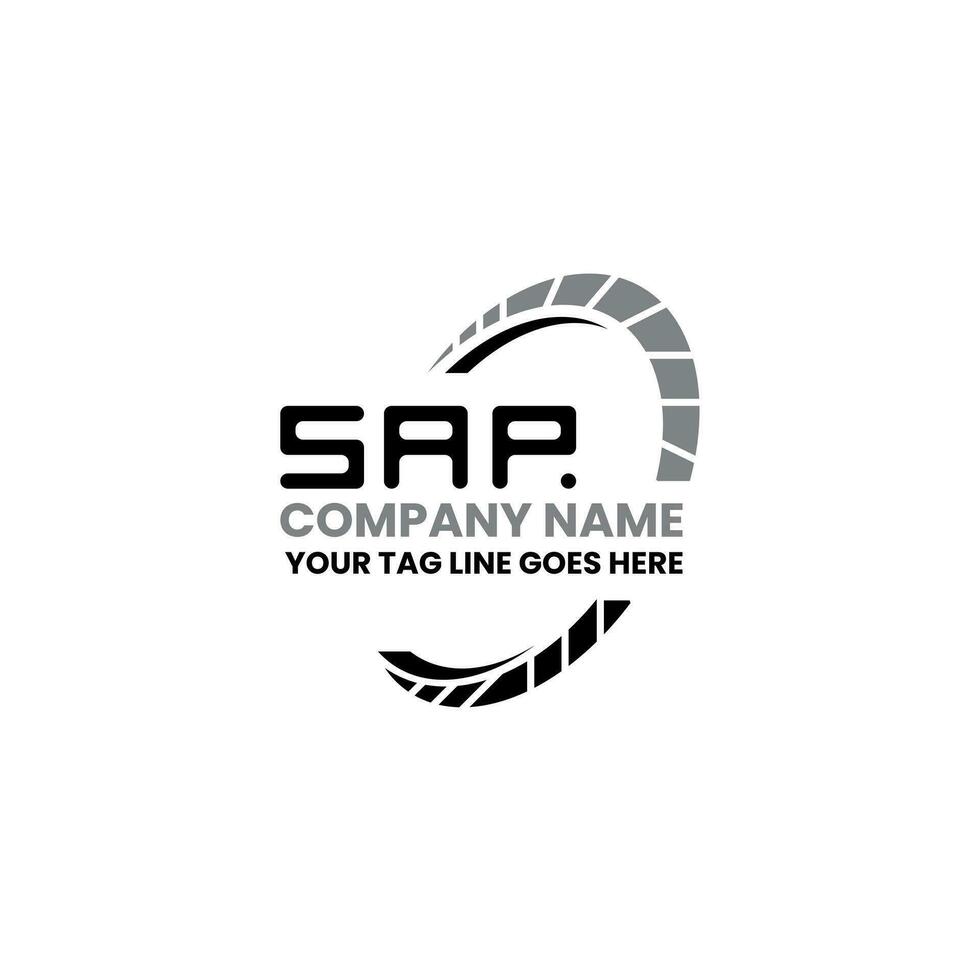 sap brief logo vector ontwerp, sap gemakkelijk en modern logo. sap luxueus alfabet ontwerp