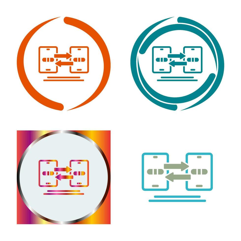 gegevens synchronisatie vector icoon