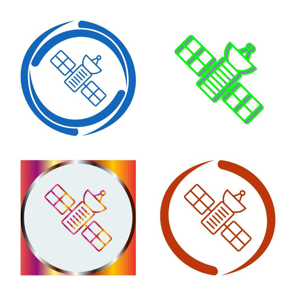 satelliet vector pictogram