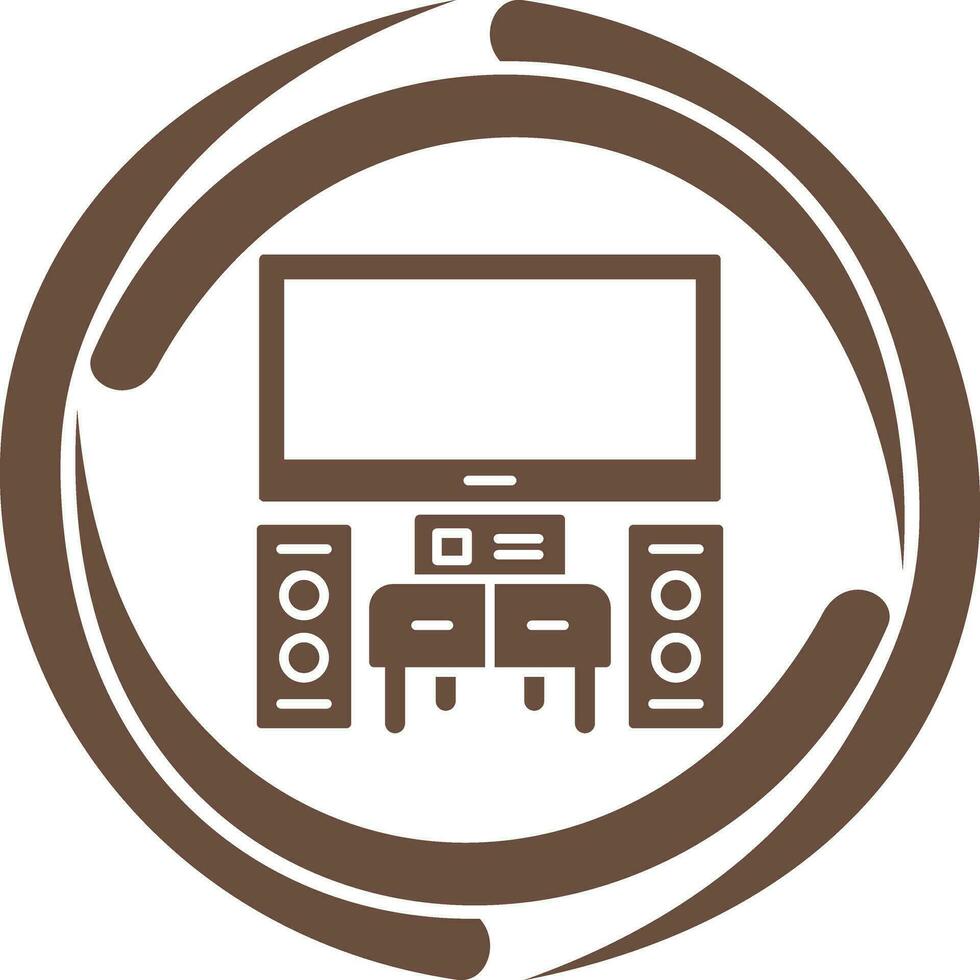 thuisbioscoop vector pictogram