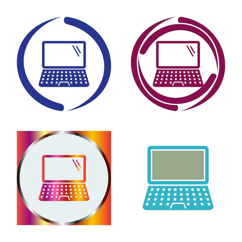 laptop vector pictogram