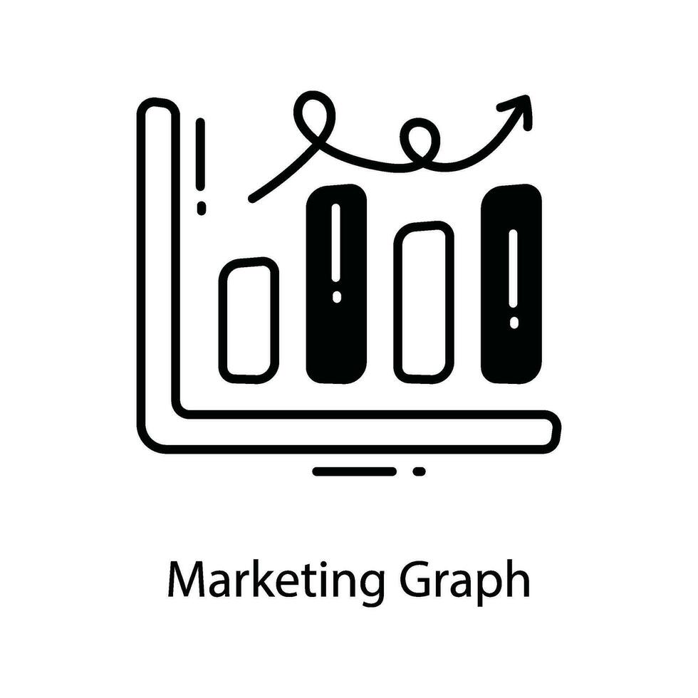 afzet diagram tekening icoon ontwerp illustratie. afzet symbool Aan wit achtergrond eps 10 het dossier vector