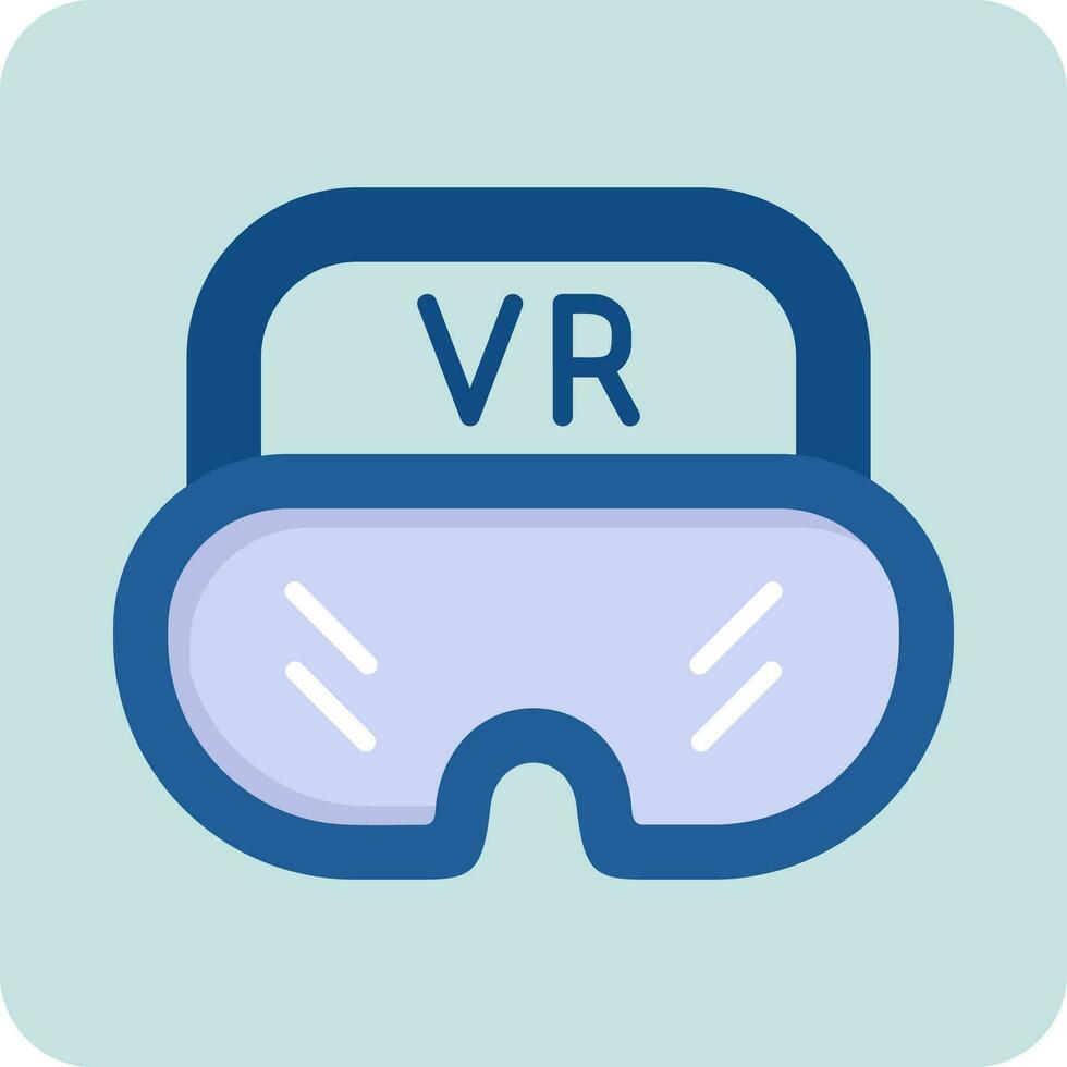 virtueel bril vector icoon
