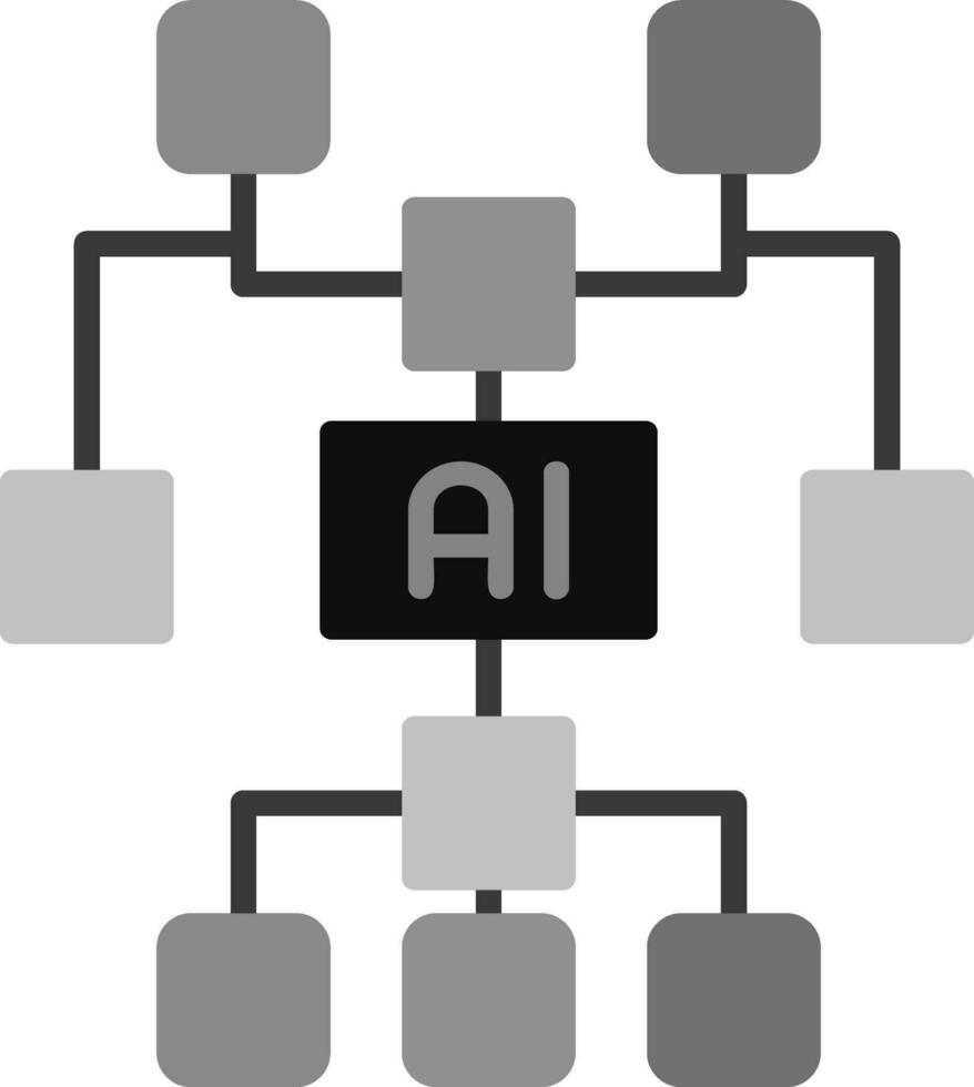 kunstmatig intelligentie- vector icoon