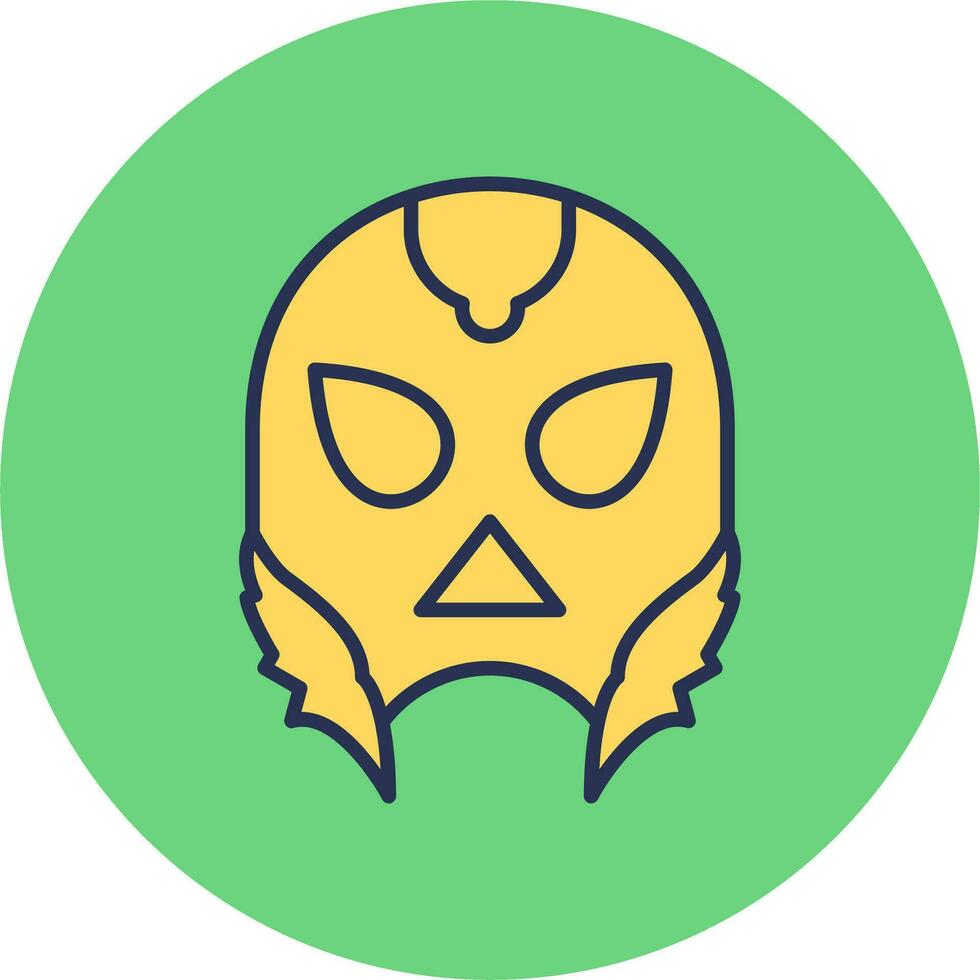 het worstelen maskers vector icoon