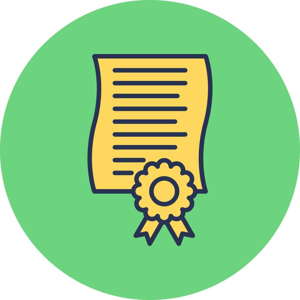 certificaat vector pictogram